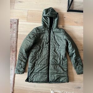 Army green Fabletics puffer coat